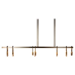 Linear Rectangular Frame with Crystal 180 Pendant Light by Christopher Boots
