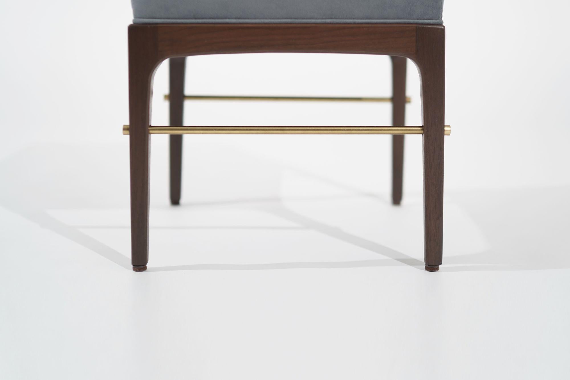 Linear Stools in Special Walnut Series 18 by Stamford Modern For Sale 2