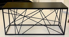 Linear Tension Console — Sculptural Steel Form
