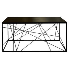 Linear Tension Console — Sculptural Steel Form