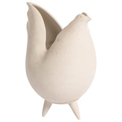 Lineasette Porcelain Chicken Vase, Italy, 2014