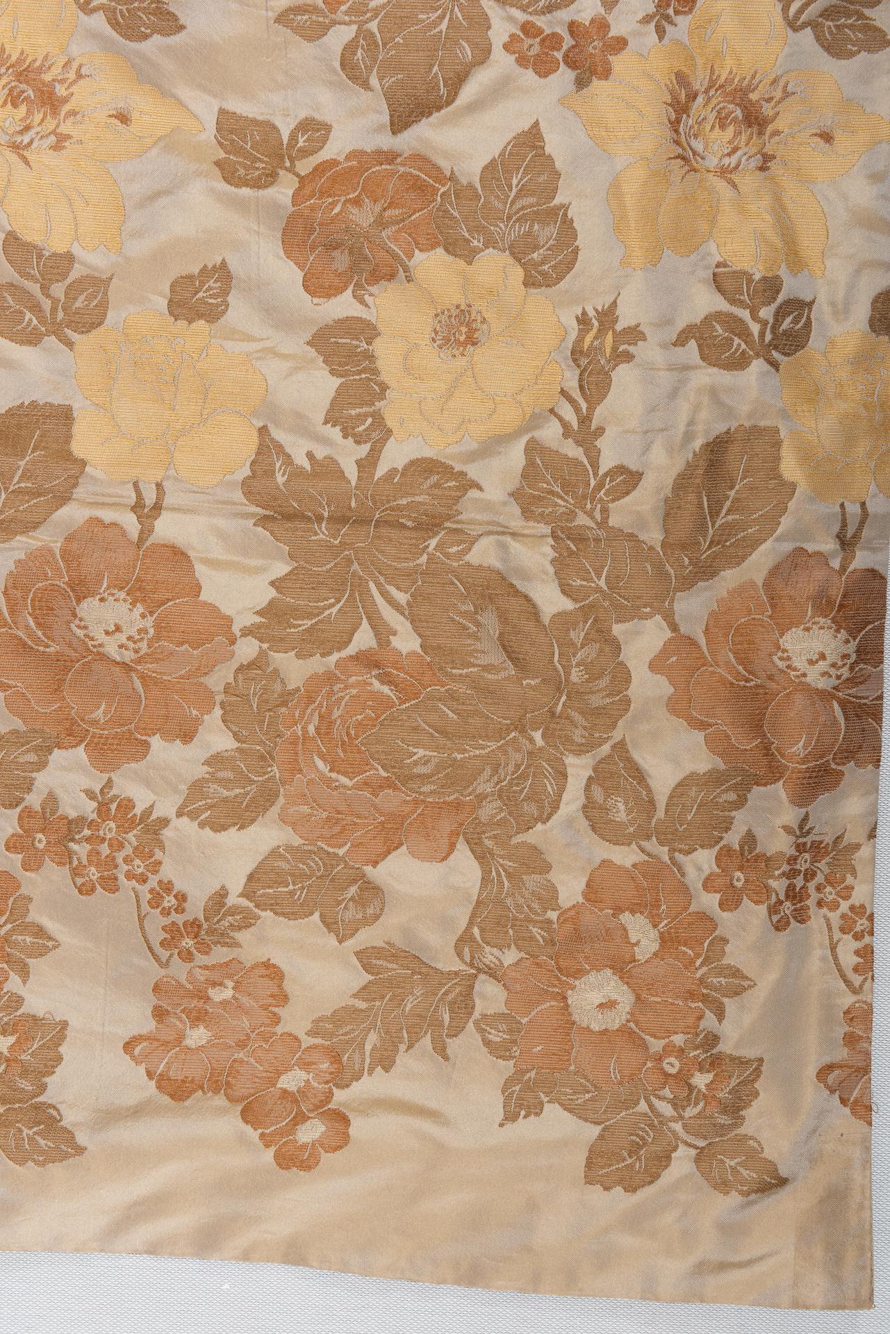 Swiss Lined Silk Curtain For Sale