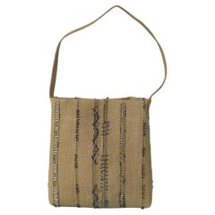 Linen beaded top handle bag ETRO