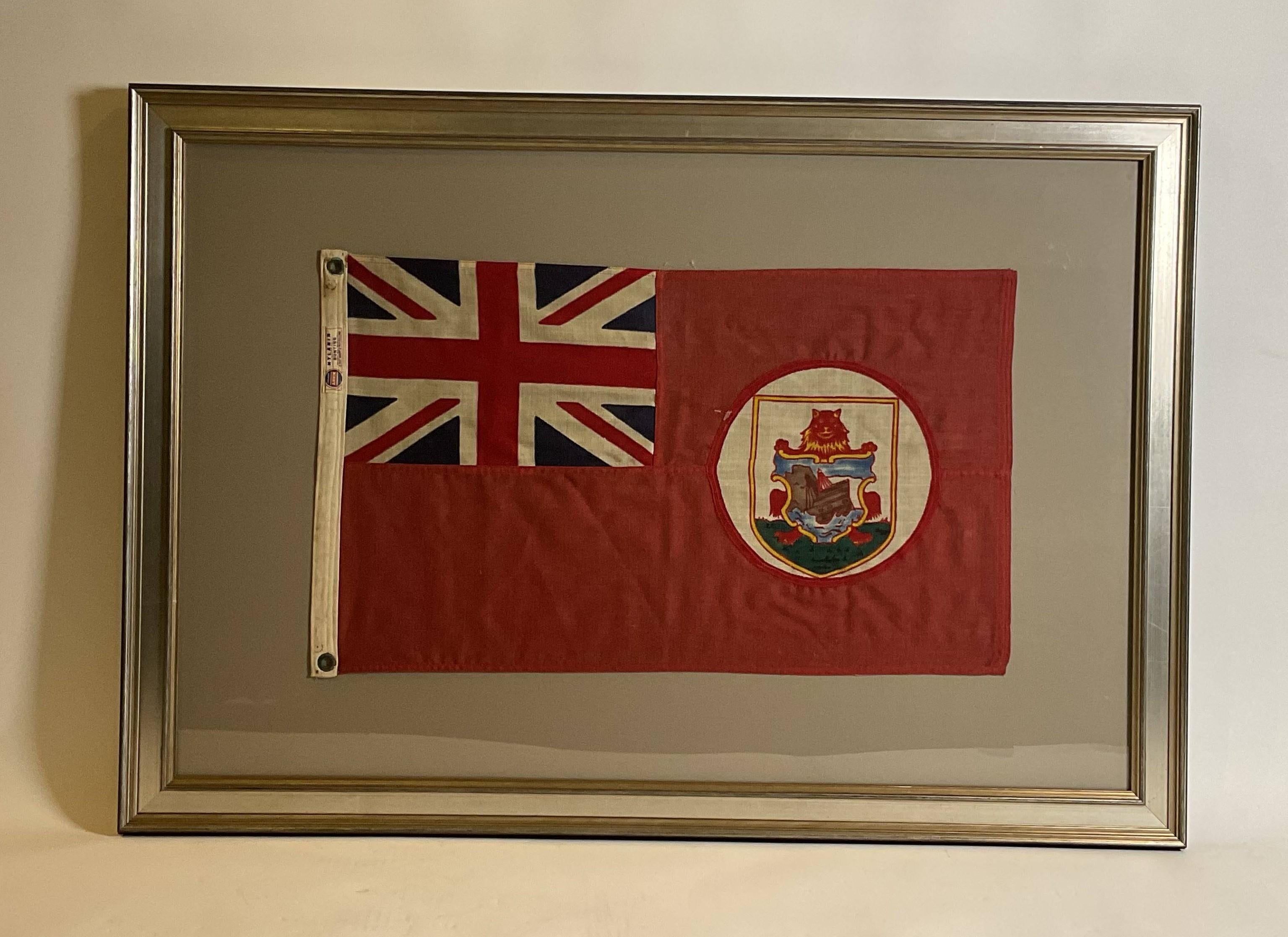 North American Linen Bermuda Flag By Annin For Sale