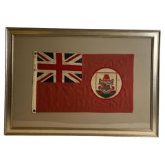 Antique Linen Bermuda Flag By Annin