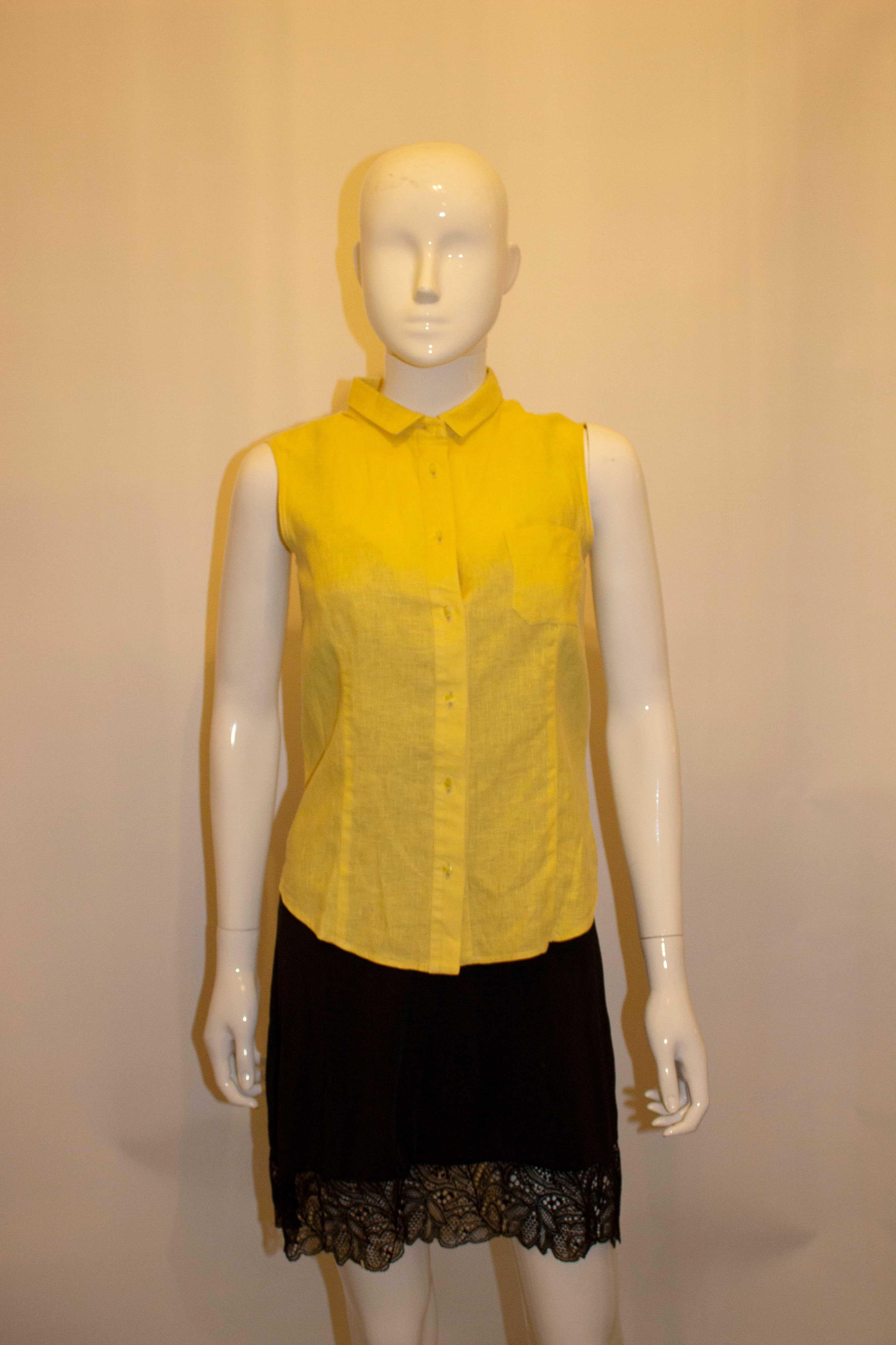 Linen Blouse By Agnona In Good Condition For Sale In London, GB