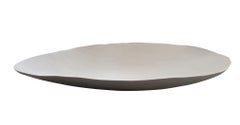 Linen Color Fine Ceramic Large Petal Shaped Tray, Italy, Contemporary