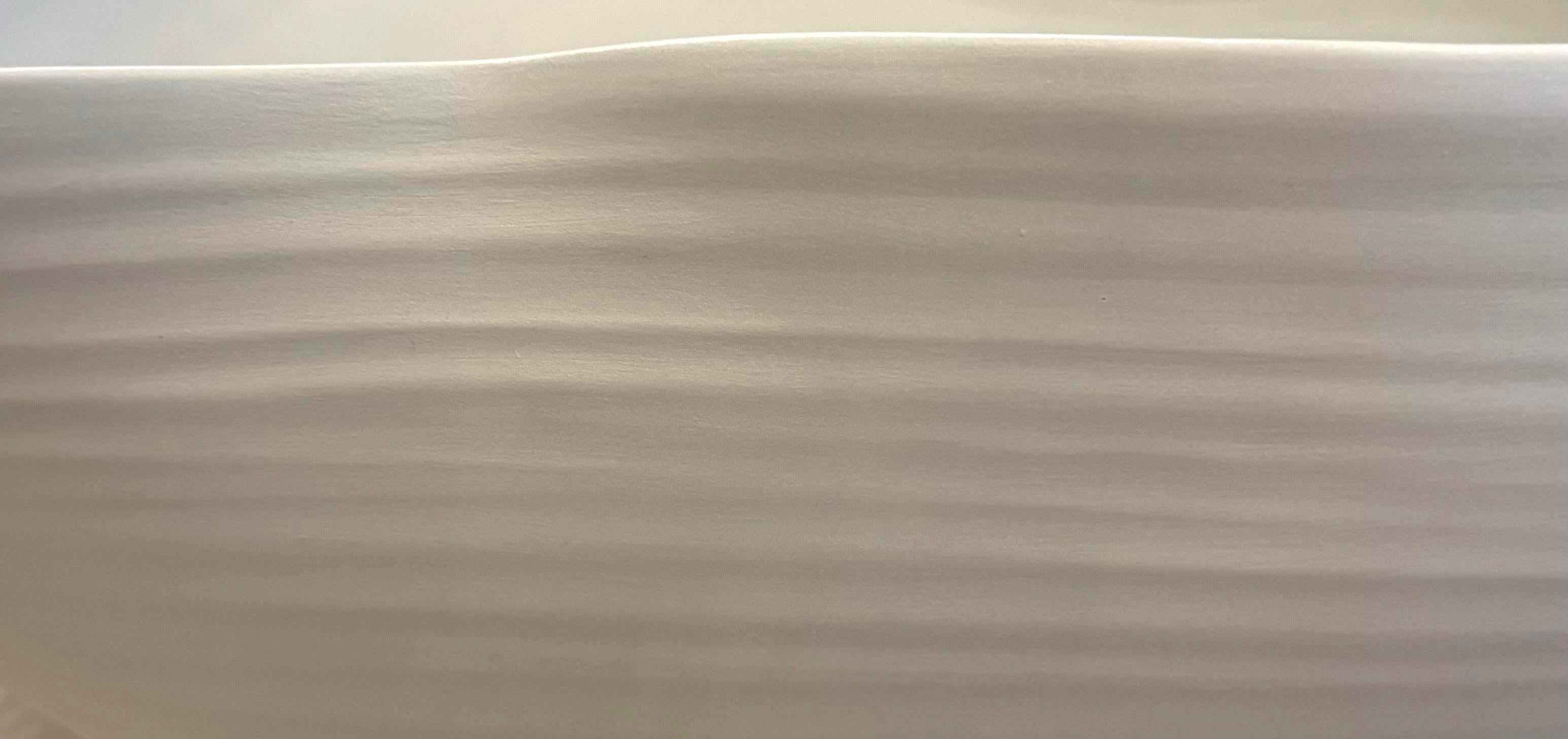 Leinen Farbe Große Keramik Hand Made Schale, Italien, Contemporary im Zustand „Neu“ im Angebot in New York, NY
