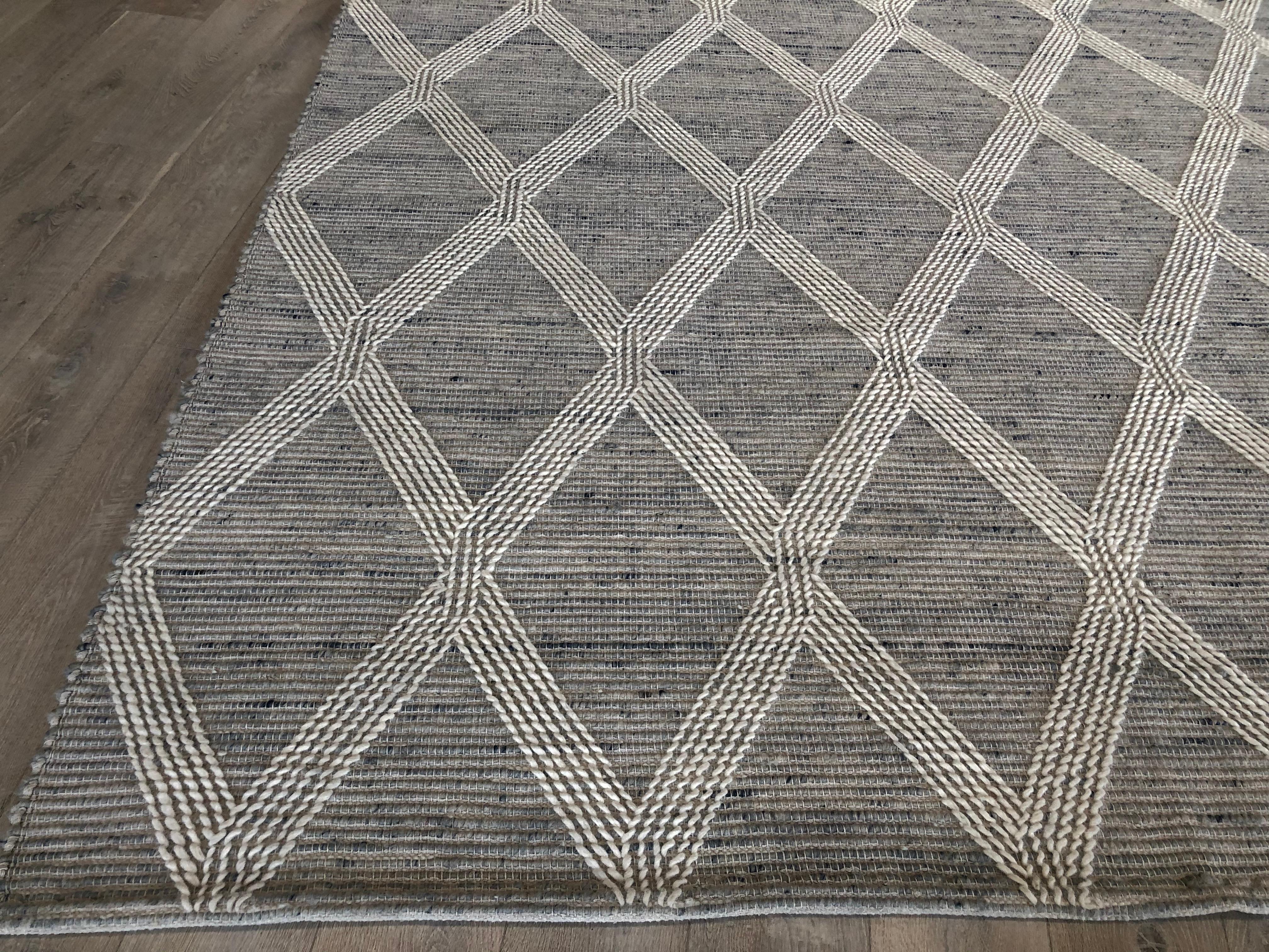 Indian Linen High Low Rug
