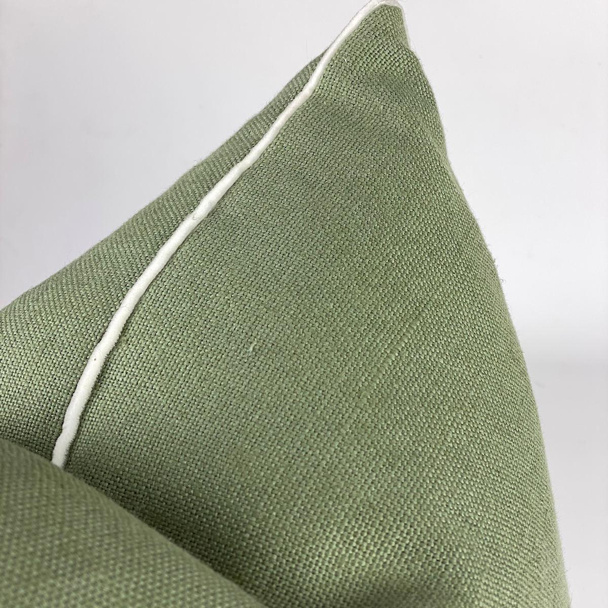 American Classical Linen Pillow, Green Sage 20x20