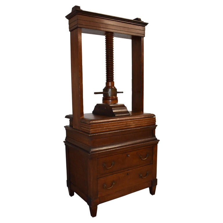 Linen Press, circa, 1880 For Sale at 1stDibs