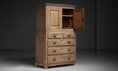 Linen Press Cupboard, England circa 1770