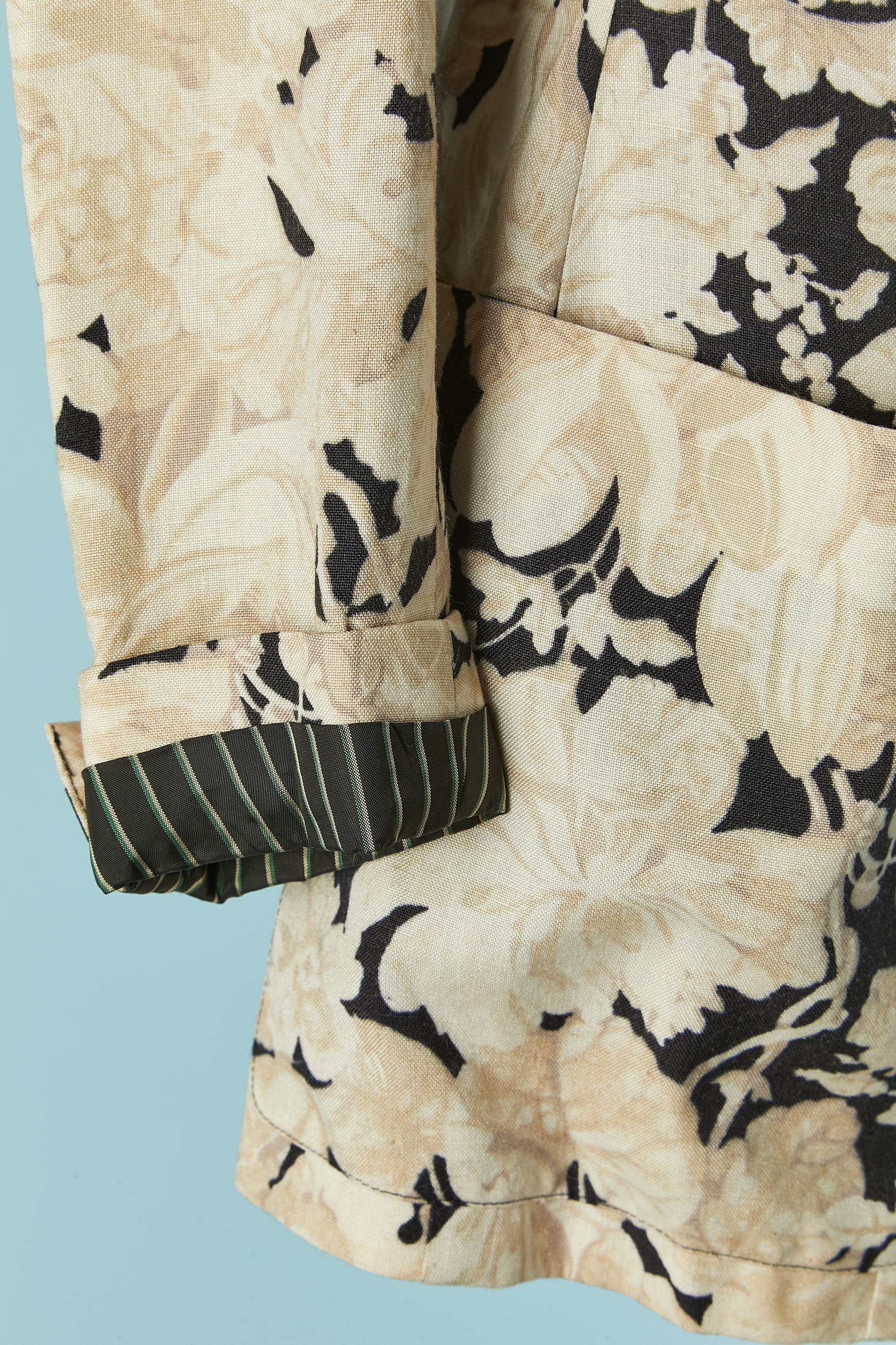 Veste à simple boutonnage avec imprimé floral JEAN-PAUL GAULTIER pour GIBO Excellent état - En vente à Saint-Ouen-Sur-Seine, FR