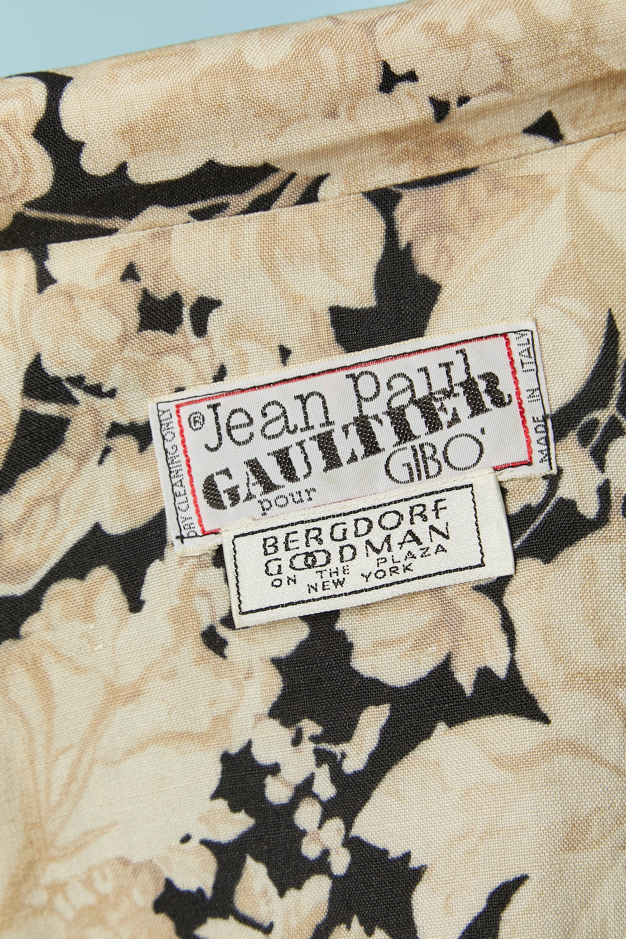 Veste à simple boutonnage avec imprimé floral JEAN-PAUL GAULTIER pour GIBO en vente 3