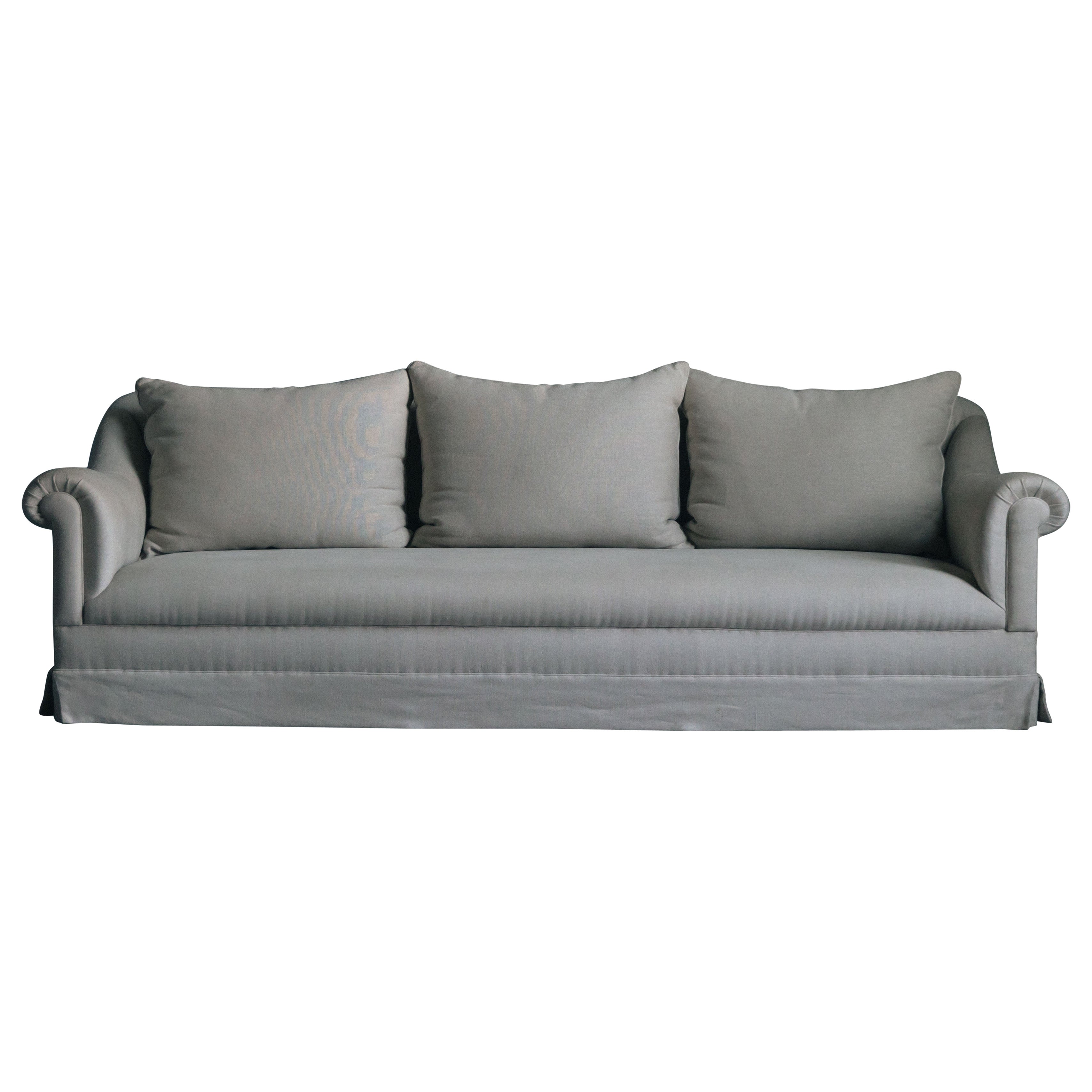 Linen Sofa by Axel Vervoordt, Belgium, 21st Century For Sale