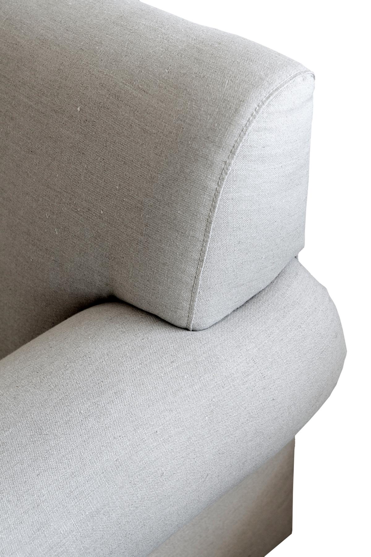 Linen Sofa For Sale 1