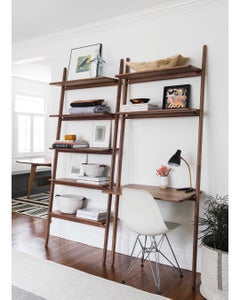 Linen Woven Basket in Natural with Leather Handles Custom Crafted in the USA