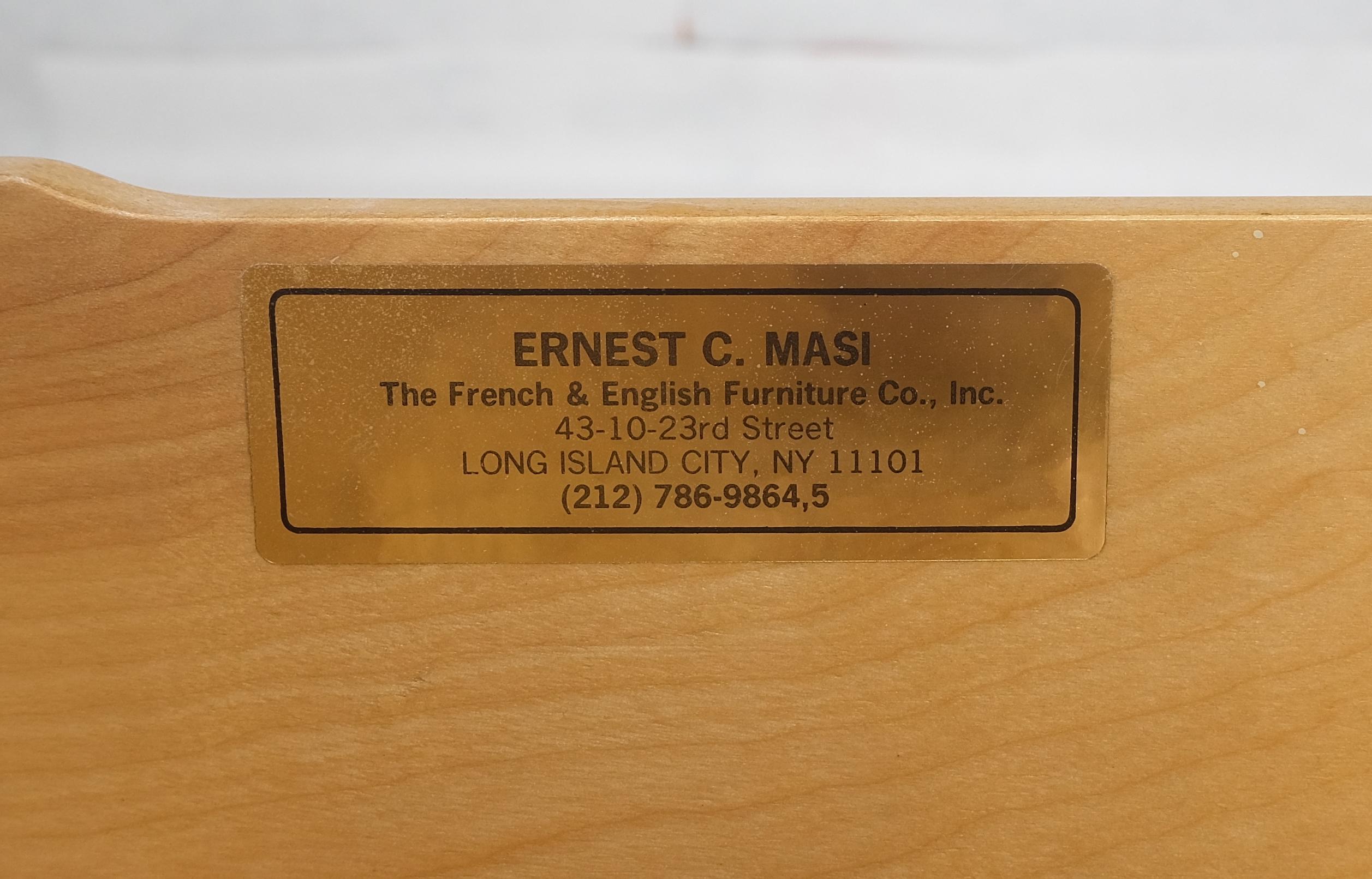 Leinen umwickelt Ernest C. Masi „Sheaf of Wheet“ Form Ein-Schubladen-Beistelltisch MINT im Angebot 5