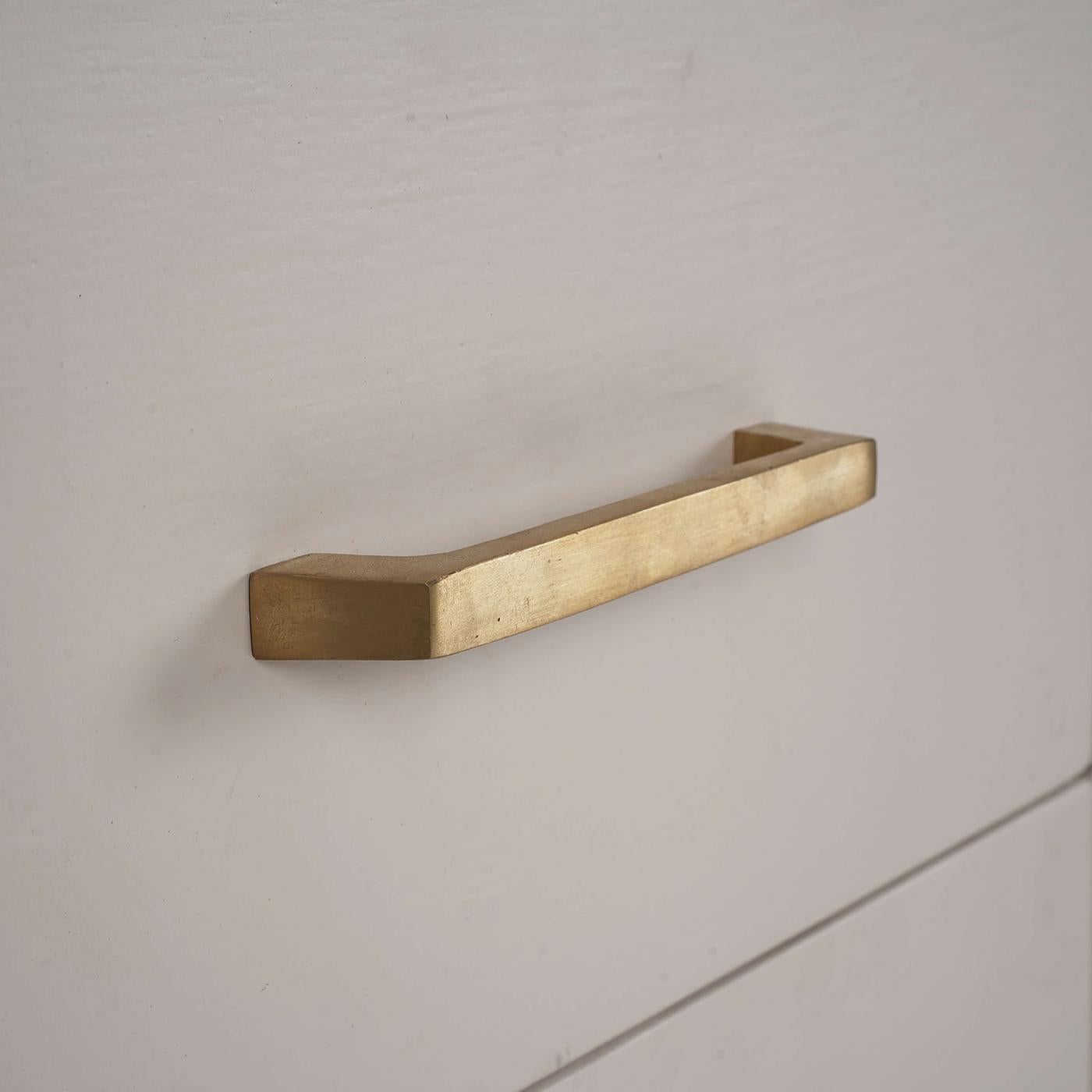 Linen Wrapped Modern Scandinavian Console Table 1