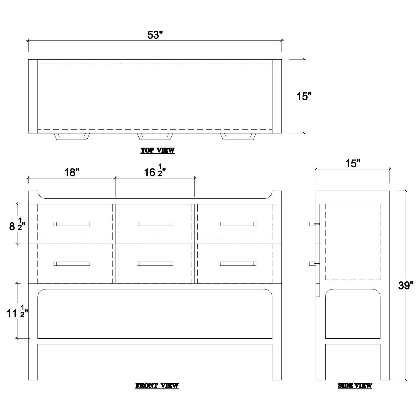 Linen Wrapped Modern Scandinavian Console Table 2