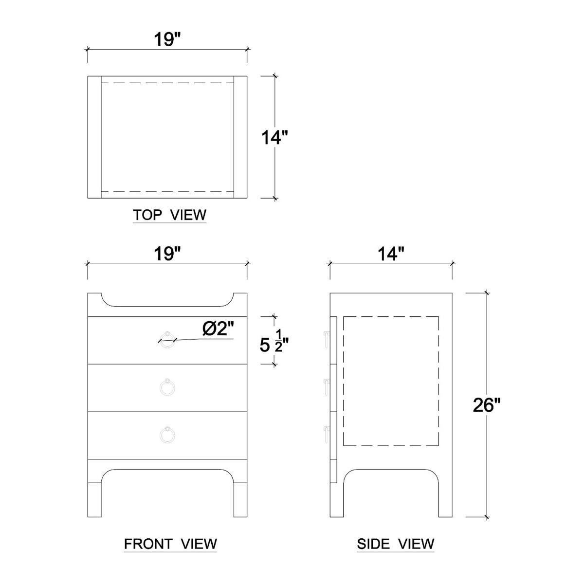 Contemporary Linen Wrapped Modern Scandinavian Nightstand For Sale