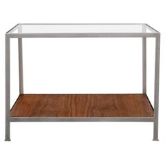 Lineo Table with Walnut Shelf