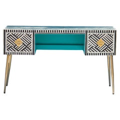 Bureau de travail Lines Black Inlay