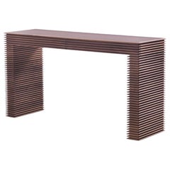 Lines Console Table in Solid Walnut Wood