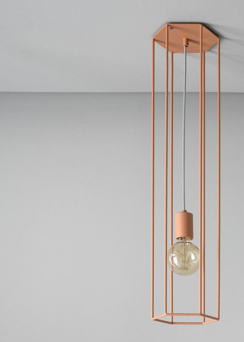 Lampada da soffitto Lines Hex Small Coral di +kouple
Dimensioni: D 16 x L 18,4 x H 80 cm. 
Materiali: Acciaio verniciato a polvere.

Disponibile in diverse opzioni di colore. Disponibile in due diverse dimensioni. Contattateci.

Tutte le nostre
