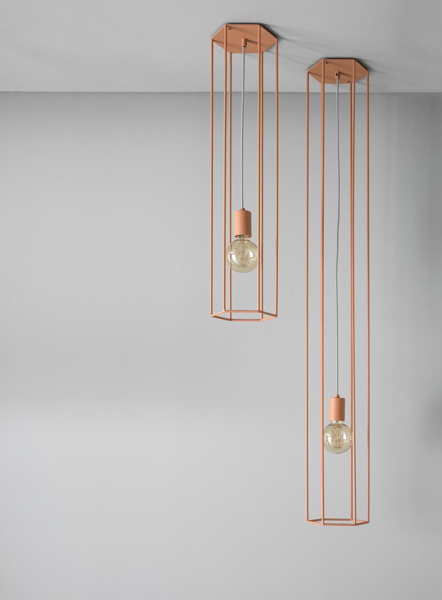 Lampada da soffitto Lines Hex Small Grey di +kouple in vendita 1