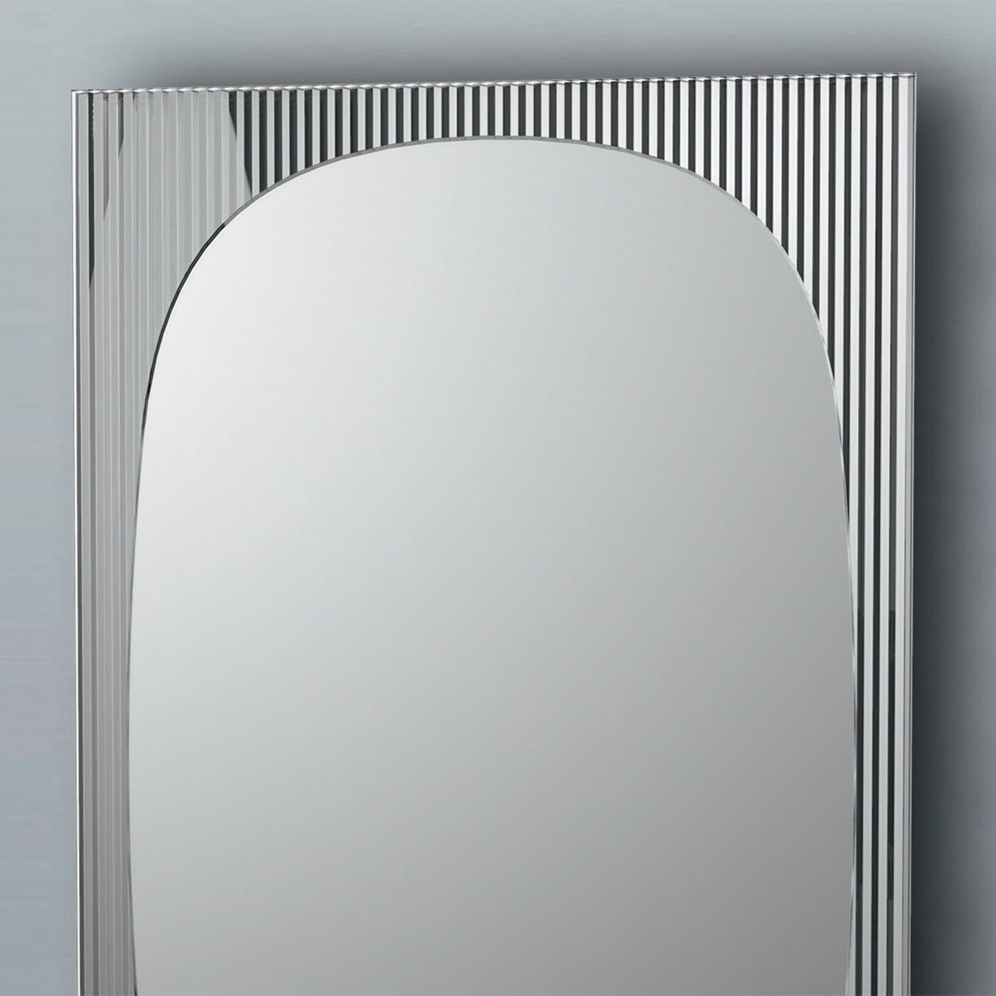 Italian Lines on Rectangular Mirror For Sale