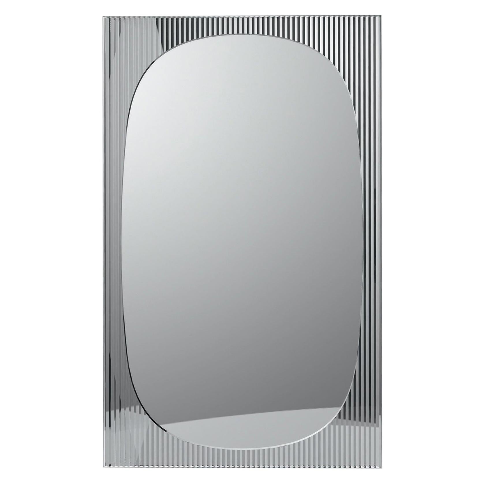 Lines on Rectangular Mirror For Sale