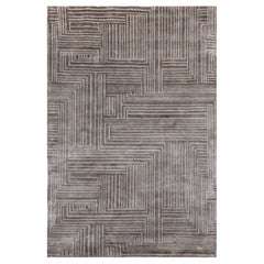 LINES Hand Knotted Contemporary Rug, Urbane Collection by Hands