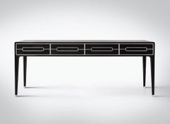 zeitgenössische Konsole "LINET" in Hochglanzlack