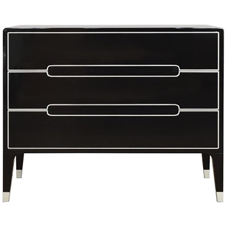 high gloss black dresser Richmond Ridged Wide 6 Drawer Dresser, Matte Black