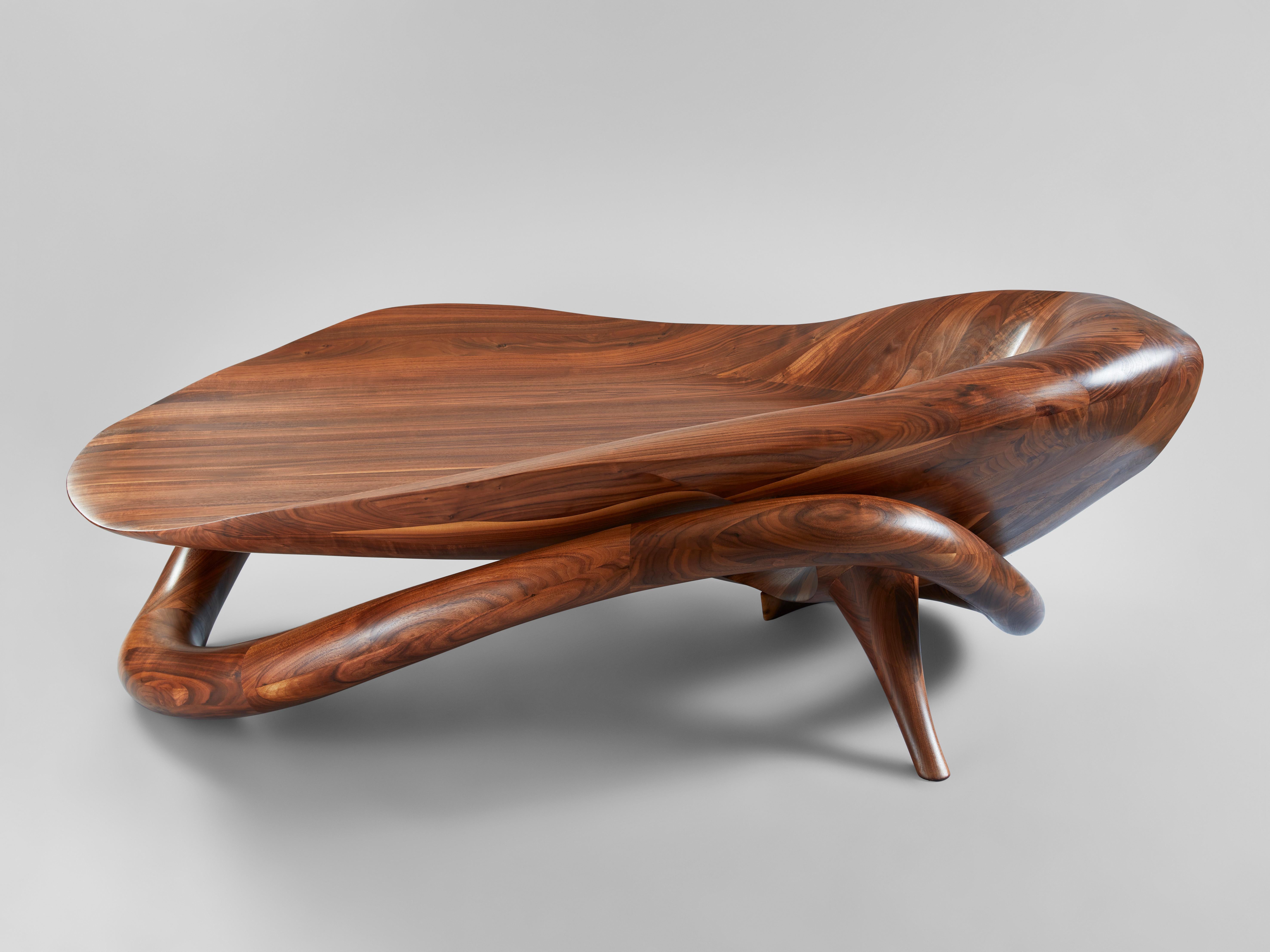 Canadian L’Infini Coffee Table 'Walnut' For Sale