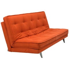 Linge Roset by Didier Gomez Modern Nomade Express Red Three-Seat Sofa Bed