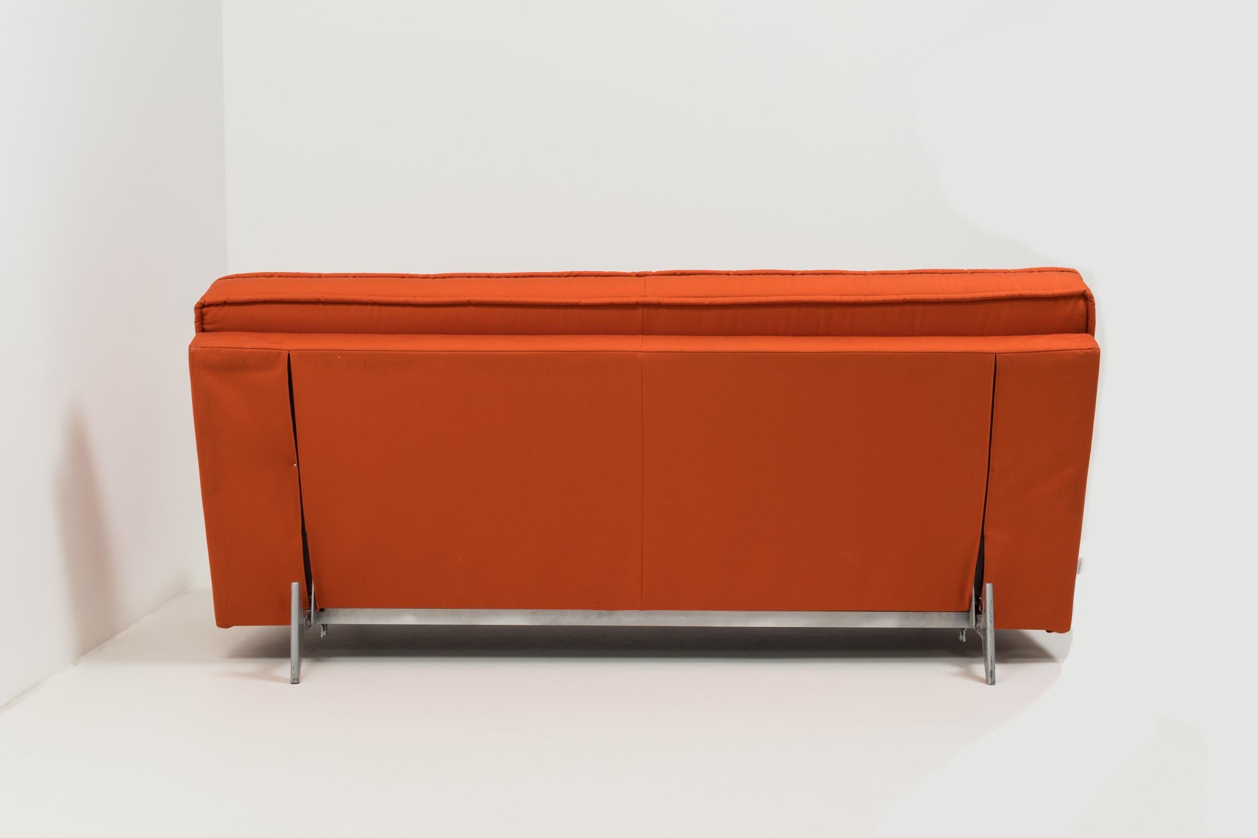 Linge Roset by Didier Gomez Modern Nomade Express Red Three-Seat Sofa Bed In Good Condition In London, GB