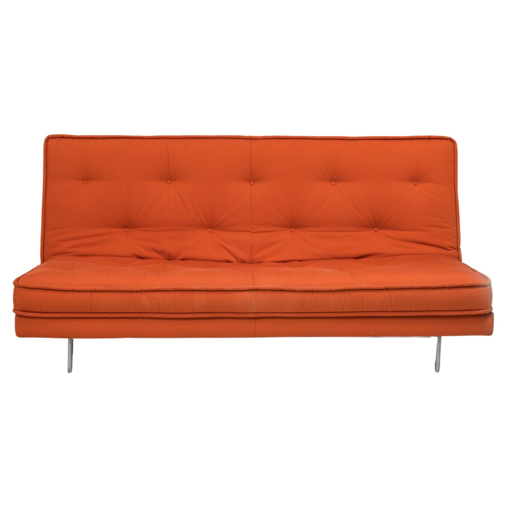 Linge Roset by Didier Gomez Modern Nomade Express Red Three-Seat Sofa Bed