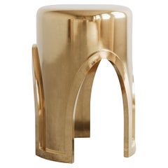 Unique Lingh Polish Bronze Side Table - Limited Edition by Megarisiotis