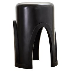 Unique Lingh Hand-Patinated Dark Bronze Side Table by Megarisiotis