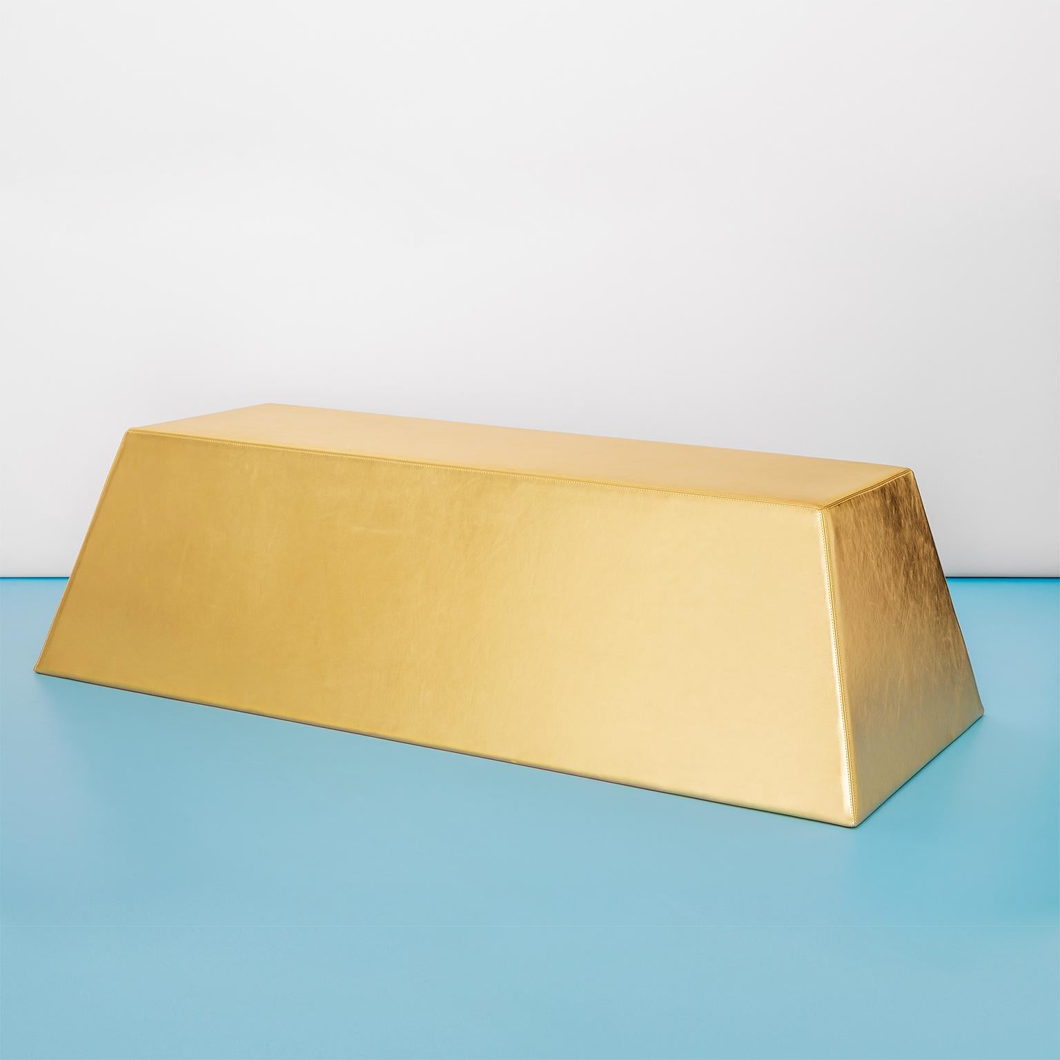 Hand-Crafted Lingottone Soft Gold Bench, Atelier Biagetti