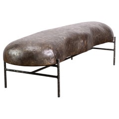 Lingua Modern Functional Art Fiberglass & Metal Bench by Costantini, In Stock