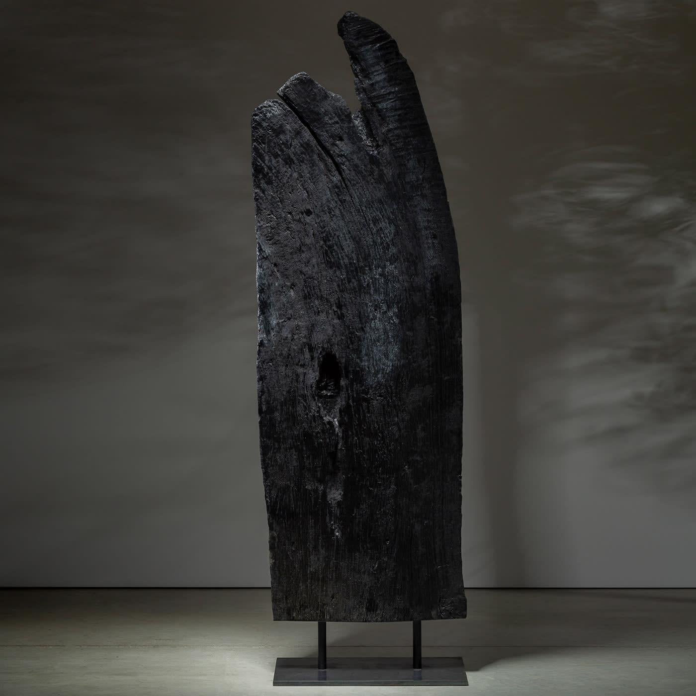 Linguat I, 2er-Set schwarzer Skulpturen (Handgefertigt) im Angebot