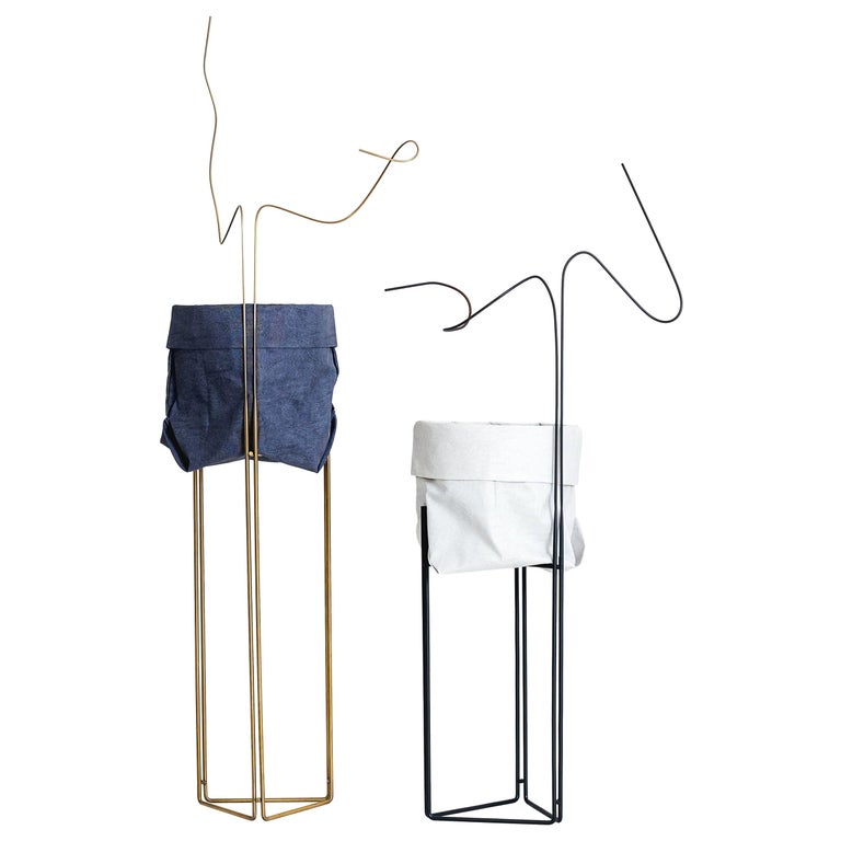 Linha Planter Pedestal and Cachepot 'Plant Stand' by Filipe Ramos For ...