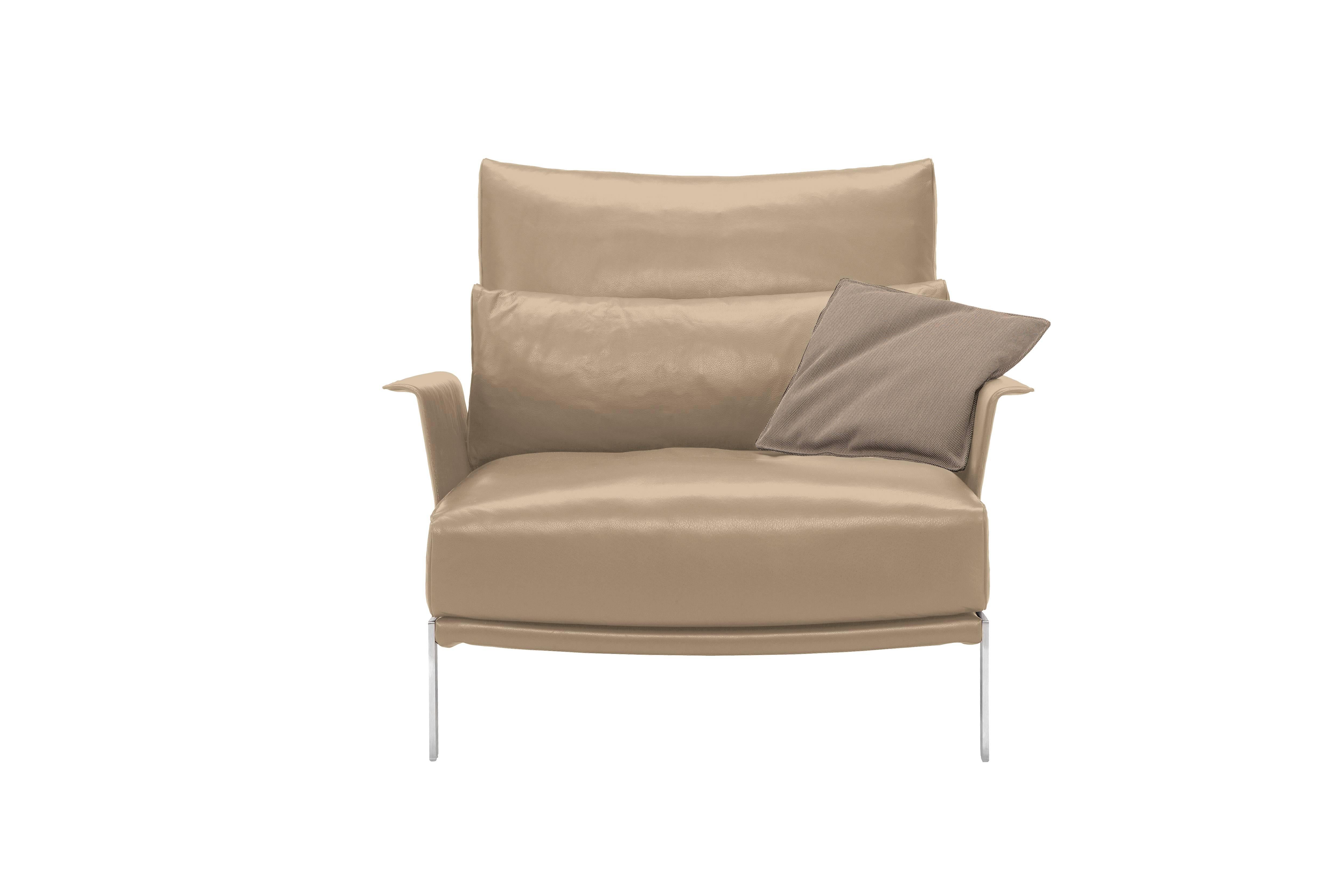 Modern Link Armchair in Pale Gray by Maurizio Marconato & Terry Zappa For Sale