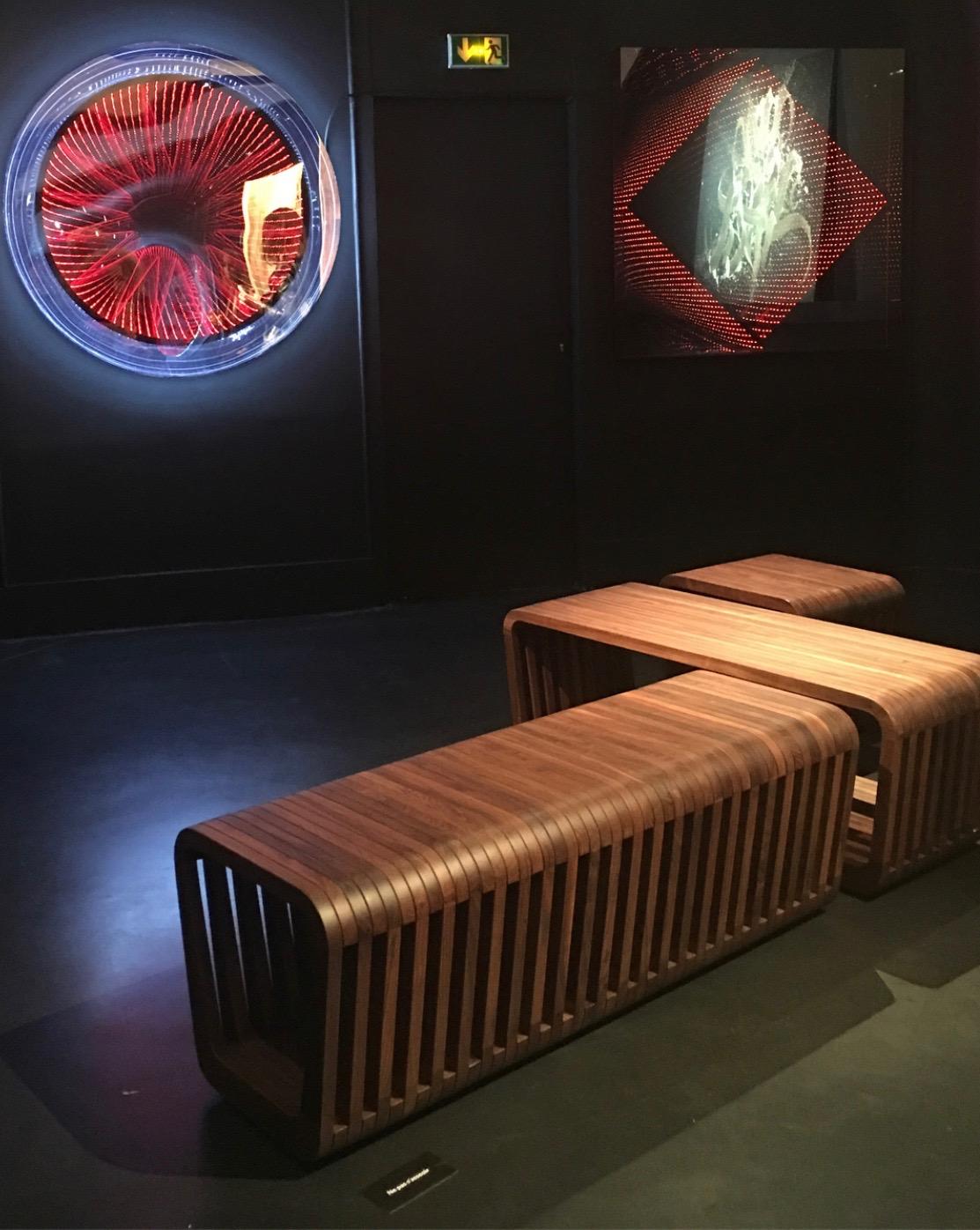 Bench oder Couchtisch, LINK von Reda Amalou, 2016, amerikanisches Nussbaumholz im Zustand „Neu“ im Angebot in Paris, FR