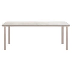 Link-Bisque 190 Sintered Stone And Powder-Coated Aluminum Dining Table by SNOC