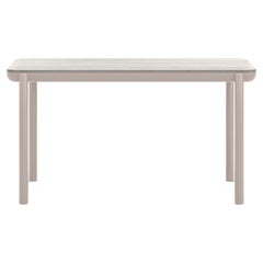 Link-Bisque Sintered Stone And Powder-Coated Aluminum Coffee Table by SNOC
