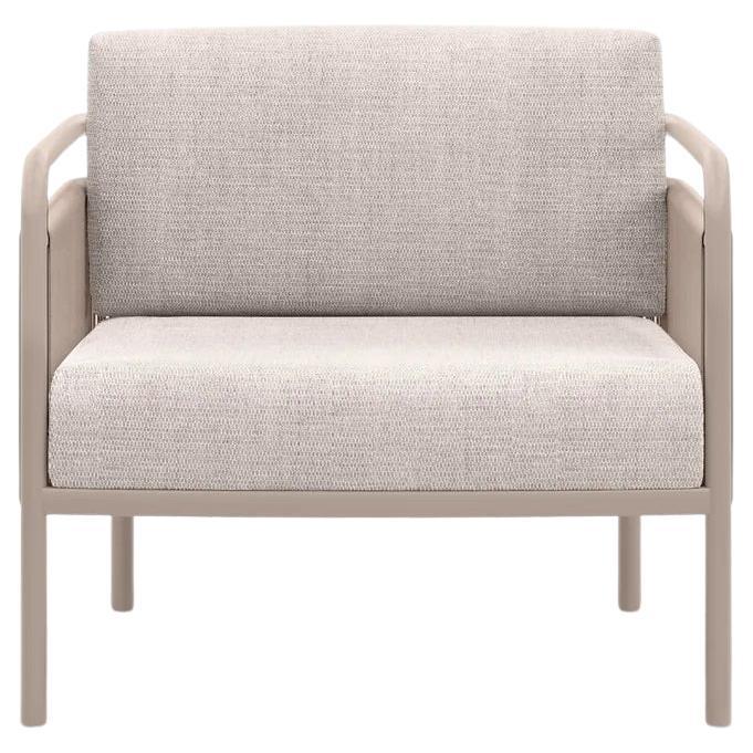 Link-Bisque Wicker And Aluminum Outdoor Armchair With Cushions by SNOC
